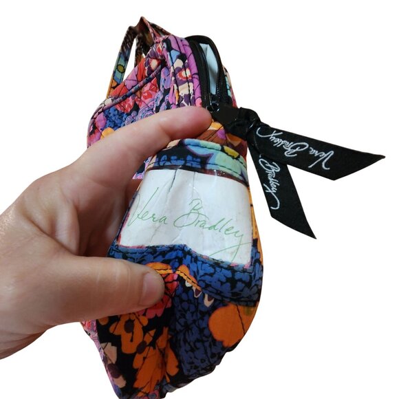 Vera Bradley Floral Paisley Lunch Box Quilted Cotton Multicolor Lightweight Zipp - Picture 2 of 6